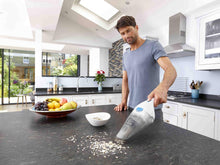 Carica l'immagine nel visualizzatore di Gallery, Black+Decker Nvc115Jl-Qw Aspirabriciole Senza Fili Potente A Batteria Litio Con Doppio Sistema Di Filtraggio, 3.6 V, Bianco/Grigio/Blu
