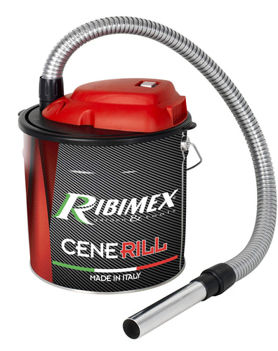 Ribimex Cenerill Aspiracenere elettrico 1000 W, 18 L filtro 18 L, Nero - Ilgrandebazar