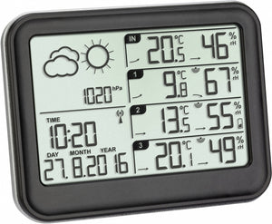 TFA Dostmann Stazione Meteo, View, Nero, 13,1 x 13.1 x 10.2 x 2.6 cm, nero - Ilgrandebazar