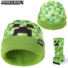 Carica l&#39;immagine nel visualizzatore di Gallery, Minecraft Set Invernale Bambino Cappello Guanti Caldo e Comodo, Beanie e... - Ilgrandebazar