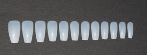600 Pezzi Bara / Ballerina Unghie Finte , 12 Misure - Medio Medium, Opaque - Ilgrandebazar