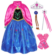 Carica l&#39;immagine nel visualizzatore di Gallery, AmzBarley La Principessa Incoronazione 7-8 anni, Blu&amp;rosa Con Accessori - Ilgrandebazar