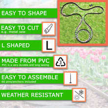 Carica l&#39;immagine nel visualizzatore di Gallery, Bordura per aiuole Marrone Chrispol System - lunghezza 10 10 metri, - Ilgrandebazar