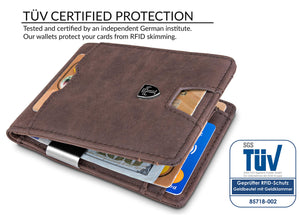 TRAVANDO ® Portafoglio uomo piccolo con protezione RFID "TORINO" Porta carte... - Ilgrandebazar