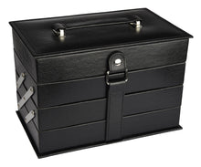 Carica l&#39;immagine nel visualizzatore di Gallery, BriConti, Valigetta trucchi, Beauty Case, colore: Nero - Ilgrandebazar