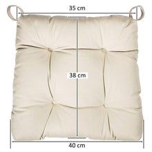 Carica l&#39;immagine nel visualizzatore di Gallery, sleepling 190200 Set di 4 Cuscini per Sedia I Cuscino da 4, beige
