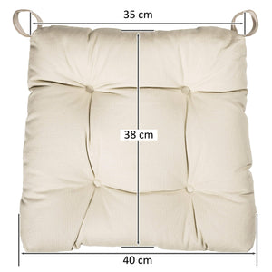 sleepling 190200 Set di 4 Cuscini per Sedia I Cuscino da 4, beige