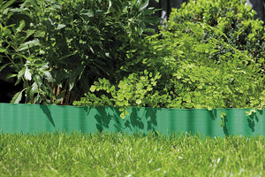 Gardena 536-20 Recinzione per Prato, Altezza 9 cm, Delimitazione Ottima, Idonea anche per Aiuole, Plastica di Alta Qualità, Verde, 9 m
