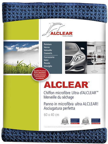 ALCLEAR Panno in Micro Fibra Super Asciutto per Un'auto 60x40 cm, blu - Ilgrandebazar