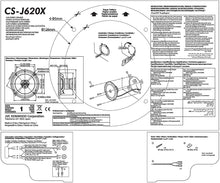 Carica l&#39;immagine nel visualizzatore di Gallery, Jvc CS-J620X Altoparlante Auto