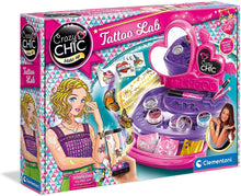 Carica l'immagine nel visualizzatore di Gallery, Clementoni - 15316 - Crazy Chic - Il Laboratorio dei Tatuaggi - gioco creativo per realizzare tatuaggi temporanei - tatoo adesivi, bambina 7 anni+ Banchetto dei Tattoo
