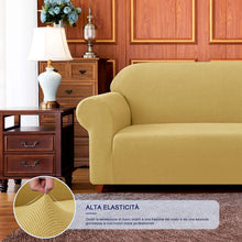 Carica l'immagine nel visualizzatore di Gallery, subrtex 1-Pezzo Copridivano Elasticizzato Tre Posti AntiGraffio per Gatto Cani, Moderno Divano Protector Lavabile (3 Posti, Giallo Chiaro)