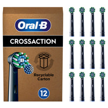 Carica l'immagine nel visualizzatore di Gallery, Oral-B Cross Action Testine Spazzolino Elettrico, Confezione da 12 Testine di Ricambio, Setole Angolate che si Adattano a ogni Dente per una Pulizia Profonda, Adatto alla Buca delle Lettere