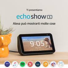 Carica l&#39;immagine nel visualizzatore di Gallery, Echo Show 5 - Schermo compatto e intelligente con Alexa, Nero - Ilgrandebazar