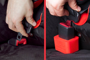 Porta aggancio cintura di sicurezza Wididi Buckle Up - Tiene il Rosso - Ilgrandebazar