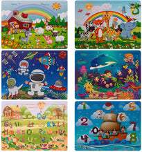 Carica l'immagine nel visualizzatore di Gallery, StillCool Jigsaw Puzzle in Legno Animal Puzzle 9 Pezzi Giocattoli didattici educativi per Bambini in età Compresa tra 1 e 2 Anni (6 Puzzle) (60 Pezzi)