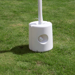 Park Alley Zavorre per Gazebo Riempibili con Sabbia o 24 x 24 x 25 cm, Bianco - Ilgrandebazar