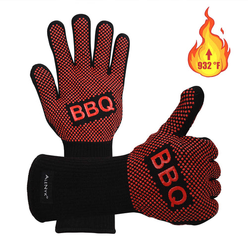 alenyk Guanti da Forno,Guanto BBQ,Ignifughi,Certificato EN407,Resistenti... - Ilgrandebazar