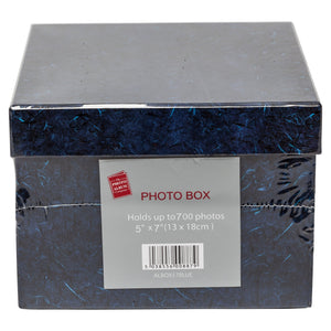 The Photo Album Company scatola porta foto 13 x 18 cm 13 x 18 cm, Deep Blue - Ilgrandebazar