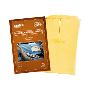 IDROBASE Pelle di Daino per Auto. Panno Asciugatura Auto, M [550x360 mm] - Ilgrandebazar