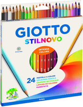 Carica l'immagine nel visualizzatore di Gallery, Giotto Stilnovo pastelli colorati in astuccio 24 colori