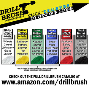 Drillbrush 2 pezzo nero Ultra Stiff es pulizia Rotary Stiff-black - Ilgrandebazar