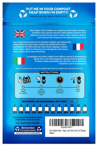 Envii Septic Klear - Trattamento Fossa Biologica - 12 Pastiglie 12 Tablets - Ilgrandebazar