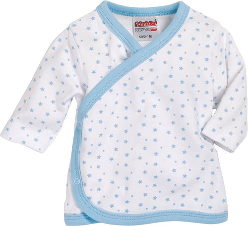 Schnizler, Camicia Unisex-Bimbi, Blau (weiß/bleu 117), 50 - Ilgrandebazar