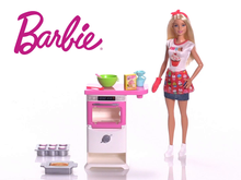 Carica l&#39;immagine nel visualizzatore di Gallery, Barbie- Playset Pasticceria Bambola con Forno e Dolci Che lievitano e... - Ilgrandebazar