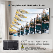 Carica l'immagine nel visualizzatore di Gallery, BONTEC Staffa TV per Televisori da 23-60 Pollici a LED, LCD, Plasma e Curvi, Inclinabile Ultra Sottile Supporto TV Parete Fino a 45 kg, Max. VESA 400x400mm, Supporto TV Muro con Fascette per Cavi