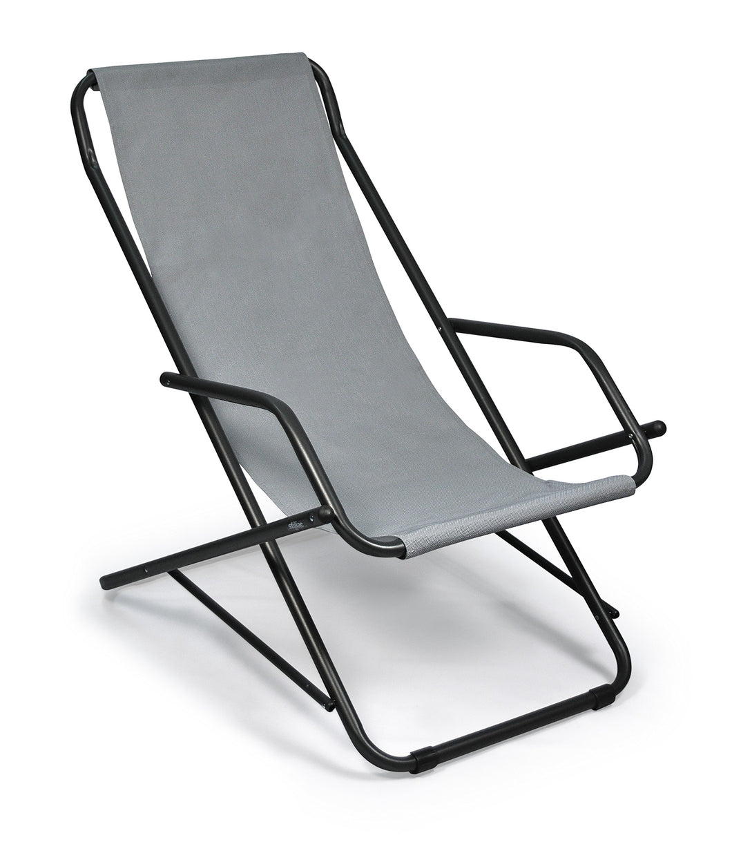 Stiliac 7401 Sdraio Dondolino, Grigio 85.00x63.00x101.00 cm, Chiaro