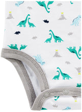Carica l'immagine nel visualizzatore di Gallery, Simple Joys by Carter's Short Sleeve Bodysuit Body, Multicolore/Auto/Dinosauri/Righe, 24 Mesi (Pacco da 6) Bimbo