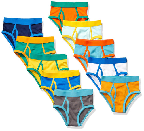 Amazon Essentials 10-Pack Underwear Brief, Sharks And Stripes, Medium - Ilgrandebazar