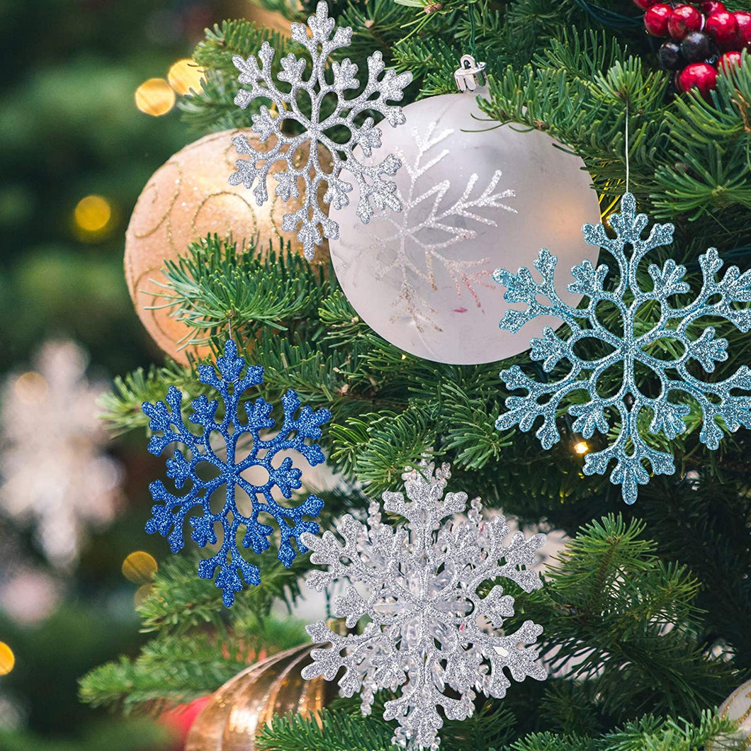 Naler 24 Pezzi di Fiocchi di Neve per Natale Decoratici Fiocchi di Nev Naler 24 Pezzi di Fiocchi di Neve per Natale Decoratici Fiocchi di Nev