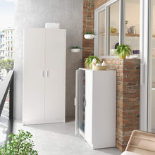 Carica l'immagine nel visualizzatore di Gallery, 13Casa Kawai A6 Armadio multiuso, 73x37x180 h cm, Melamina, Colore 1, Bianco - Ilgrandebazar