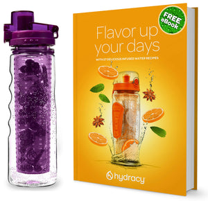 Hydracy Bottiglia con Infusore per Acqua Aromatizzata alla Frutta Porpora - Ilgrandebazar
