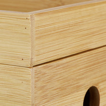 Carica l&#39;immagine nel visualizzatore di Gallery, Relaxdays Portaoggetti Ricarica Multipla, 14 x 25,5 x 14 cm, Naturale