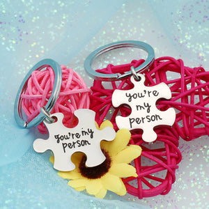 Portachiavi per coppia, fidanzato, fidanzata, familiari, You're My Person - Ilgrandebazar