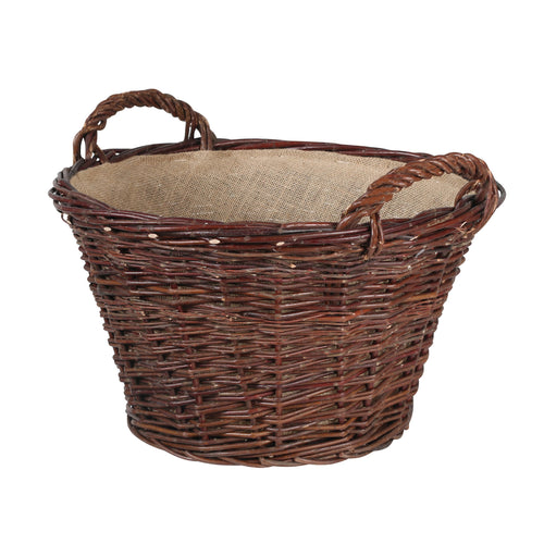 Kamino-Flam 339471 Cestino Portalegna Vimini con 50x50x30 cm, Legno Naturale - Ilgrandebazar