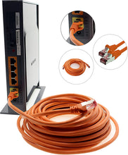 Carica l'immagine nel visualizzatore di Gallery, 1m - Arancione - 1 Pezzo - Rete Cavi Cat6 S-FTP Cat 6 Doppia schermatura PIMF 250MHz 4x2xAWG28 / 7 CU Rame Non Contiene alogeni Compatibile con Cat 5e / CAT6a / CAT7 1000 Mbit/s