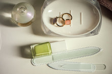 Carica l&#39;immagine nel visualizzatore di Gallery, Mont Bleu Set di 2 lime per unghie in vetro - vero cristallo Boemia...