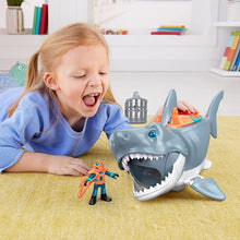 Carica l'immagine nel visualizzatore di Gallery, Imaginext Squalo Mega Morso con Personaggio Subacqueo, Gabbia e Accessori, Giocattolo per Bambini 3+Anni, GKG77