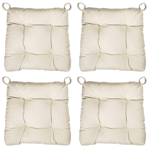 sleepling 190200 Set di 4 Cuscini per Sedia I Cuscino da 4, beige