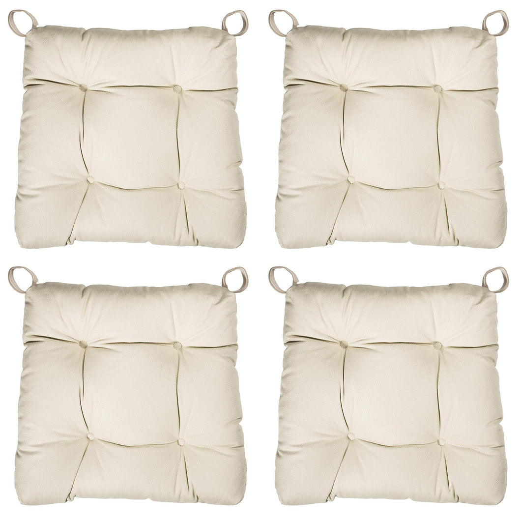 sleepling 190200 Set di 4 Cuscini per Sedia I Cuscino da 4, beige