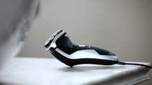 Carica l'immagine nel visualizzatore di Gallery, SweetLF Wet &amp; Dry Rasoio Elettrico Barba Uomo SW-S710501, Blu &amp; Argento