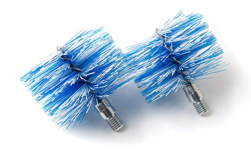 BARETTO - 2 Spazzole di Ricambio - Scovoli Pellet 80mm Nylon, Vite 12MA - Ilgrandebazar