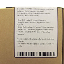 Carica l&#39;immagine nel visualizzatore di Gallery, Varietà di peperoncino Habanero - set regalo semi con 5 entusiasmanti... - Ilgrandebazar