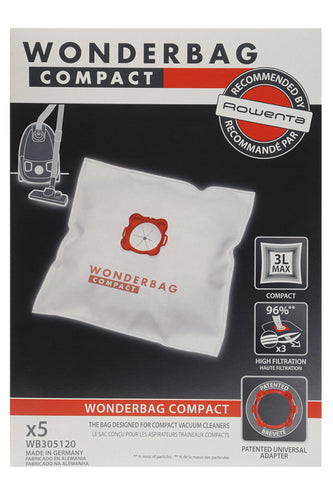Rowenta WB305120 Set 5 Sacchi Wonderbag Compact taglia unica, Altro - Ilgrandebazar