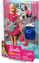 Carica l&#39;immagine nel visualizzatore di Gallery, Barbie Musicista, Bambola Bionda con Chitarra e Accessori, Giocattolo per Bambini 3+ Anni, GDJ34