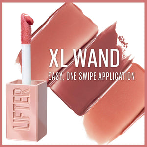 Maybelline New York Lifter Gloss, Lucidalabbra con acido ialuronico, Effetto rimpolpante e idratante, Petal (005), 5,4 ml